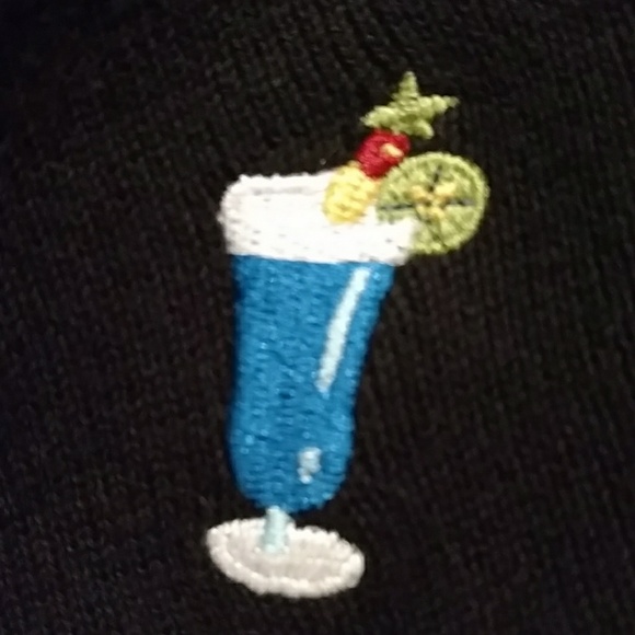 Vintage Embroidered Tropical Drink Cardigan - Picture 8 of 8